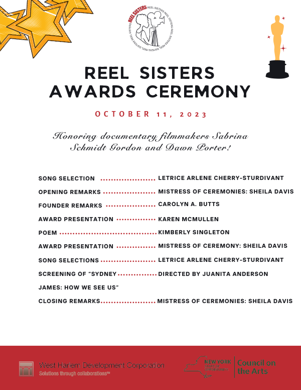 Reel Sisters Award Ceremony Program